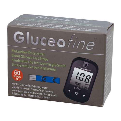 Gluceofine Blutzucker-Teststreifen - 1