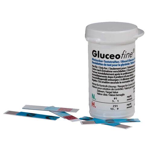 Gluceofine Blutzucker-Teststreifen - 2