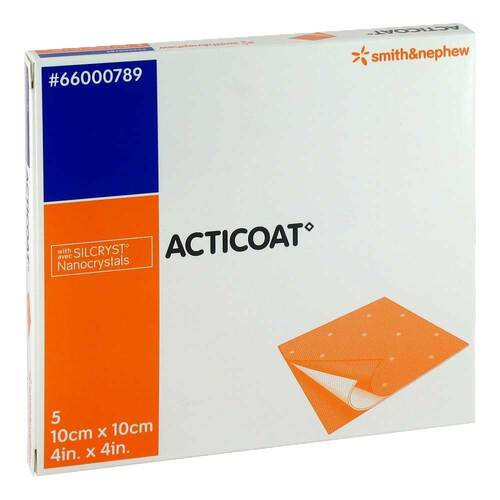 Acticoat 10x10 cm antimikrobielle Wundauflage - 1