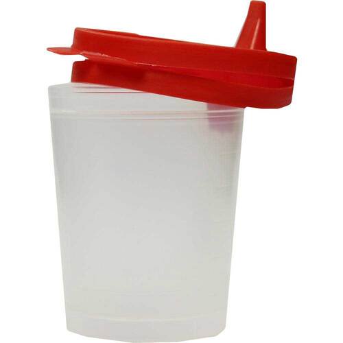 Urinbecher mit Schnappdeckel - 1