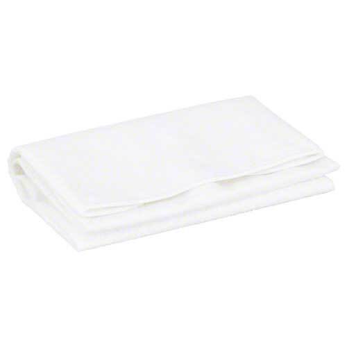 L&auml;tzchen Erwachsene Folie / Frottee wei&szlig; mit Auffangtasche - 1