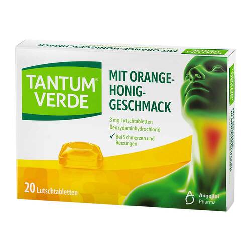 Tantum Verde mit Orange-Honiggeschmack 3 mg Lutschtabletten - 1