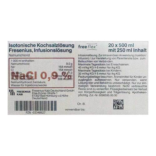 Isotonische Kochsalzl&ouml;sung 500ml halbgef&uuml;ll.freeflex - 2