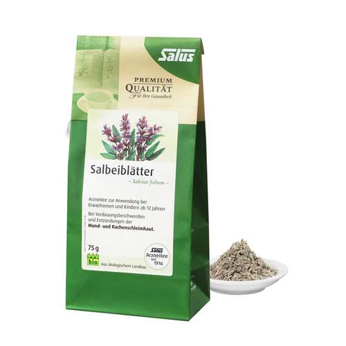Salbeibl&auml;tter Arzneitee Salviae folium bio Salus - 1