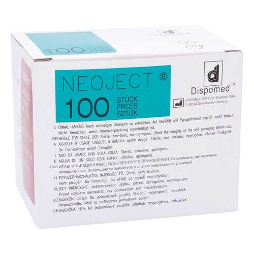 Kan&uuml;len Einmal Neoject Gr&ouml;&szlig;e 18 0,45x23mm - 1