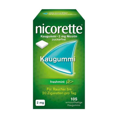 nicorette® Kaugummi freshmint, 2 mg Nikotin - 1