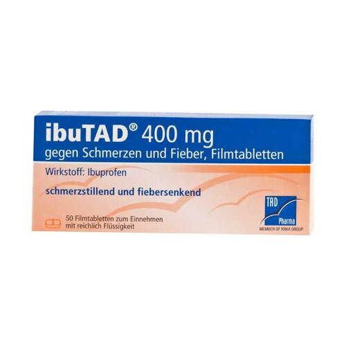 Ibutad 400 mg gegen Schmerzen und Fieber Filmtabletten - 1