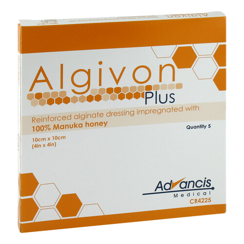 Algivon Plus Honigalginat Wundauflage 10x10 cm - 1