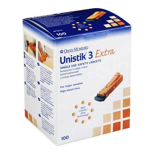 Unistik 3 Extra EinDr. Tiefe 2,0mm Stechhilfe - 1