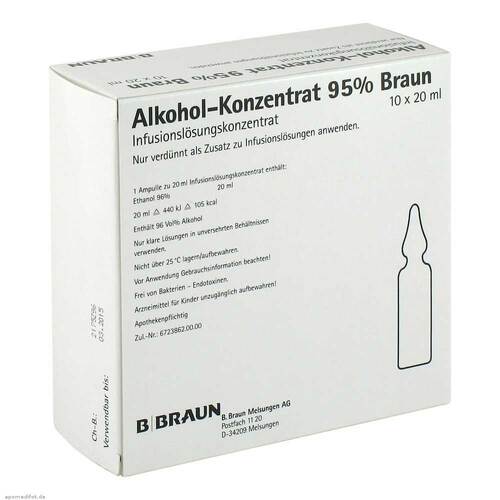 Alkohol 95% Infusionsl&ouml;sungskonzentrat - 1