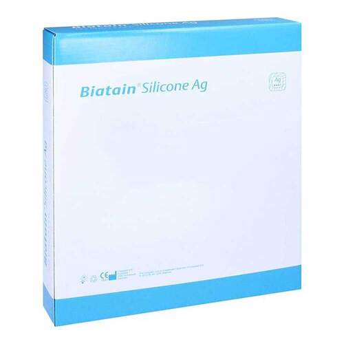 Biatain Silicone Ag Schaumverband 10x10 cm - 1