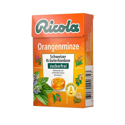 Ricola ohne Zucker Box Orangenminze - 1