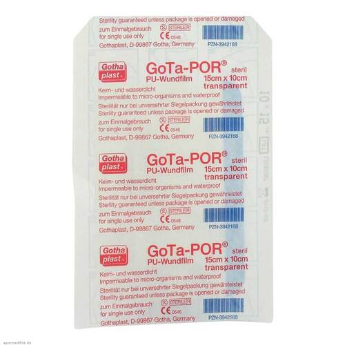 Gota-Por PU Wundfilm 15x10 cm steril Pflaster - 1