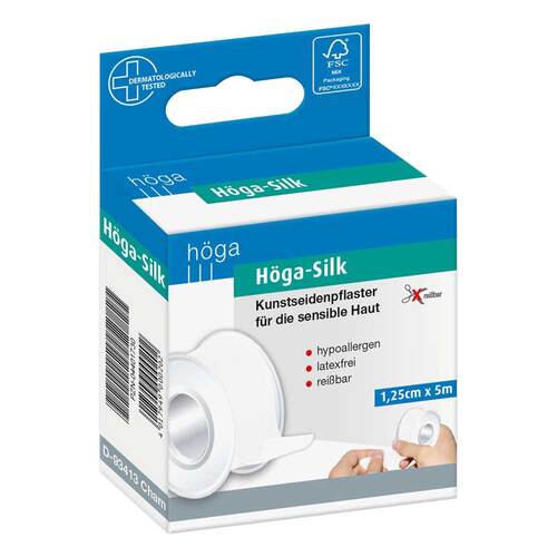 H&ouml;ga Silk Pflaster 1,25cmx5m - 1