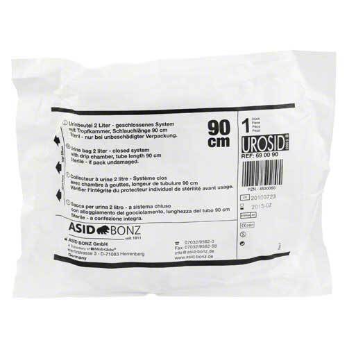 Urosid Urindrainage Syst.mit Tropfk.2 l 90 cm Schl. - 1