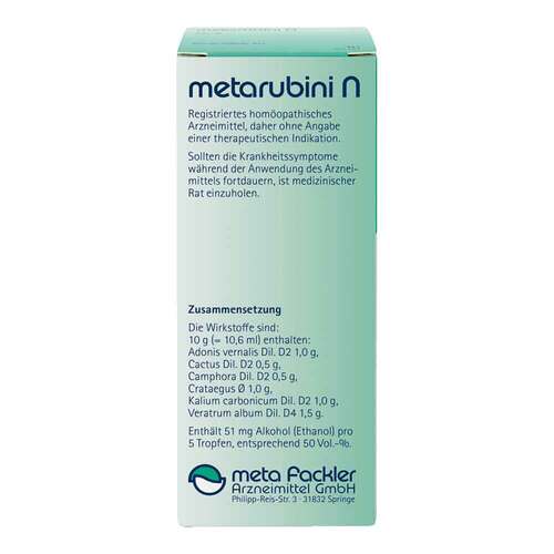 Metarubini N Tropfen zum Einnehmen - 2