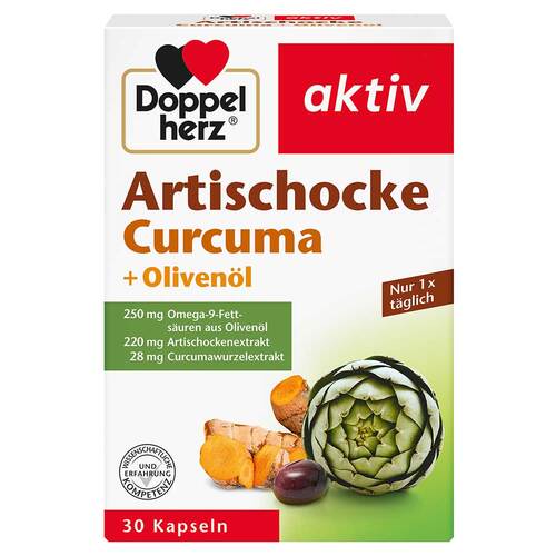 Doppelherz Artischocke+Oliven&ouml;l+Curcuma Kapseln - 1