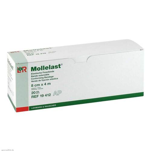 Mollelast 8cmx4m wei&szlig; - 1