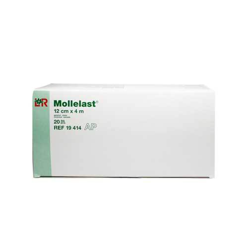 Mollelast 12cmx4m wei&szlig; - 1