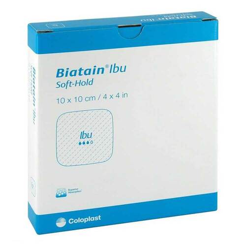 Biatain Ibu Schaumverband 10x10 cm sanft haftend - 1