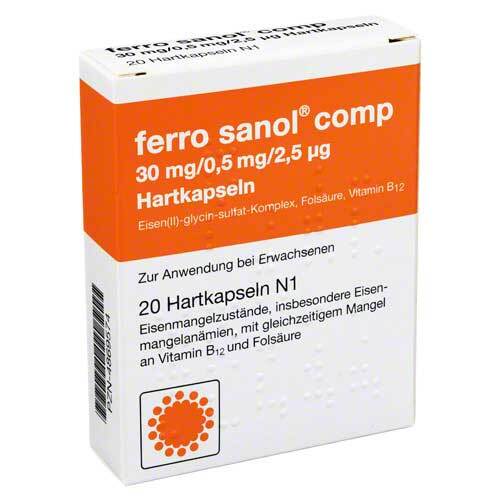 ferro sanol® comp. Hartkapseln mit magensaftresistent &uuml;berzogene Pellets - 1