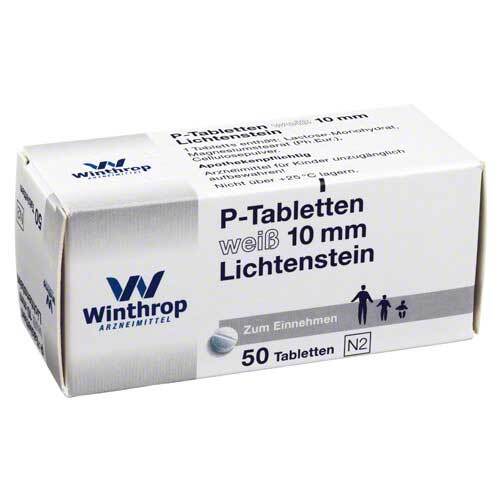 P Tabletten wei&szlig; 10 mm - 1