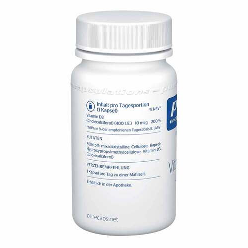 Pure Encapsulations Vitamin D3 400 I.E. Kapseln - 3