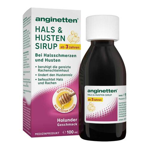 Anginetten Hals &amp; Husten Sirup - 1