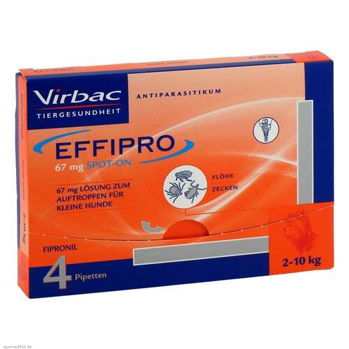 Effipro 67mg vet.L&ouml;sung z.Auftropf.kleine Hunde Pipette - 1