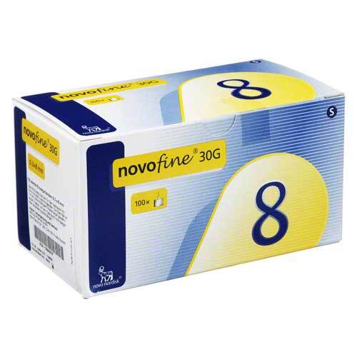 Novofine 8 Kan&uuml;len 0,30x8 mm 100 St. - 1