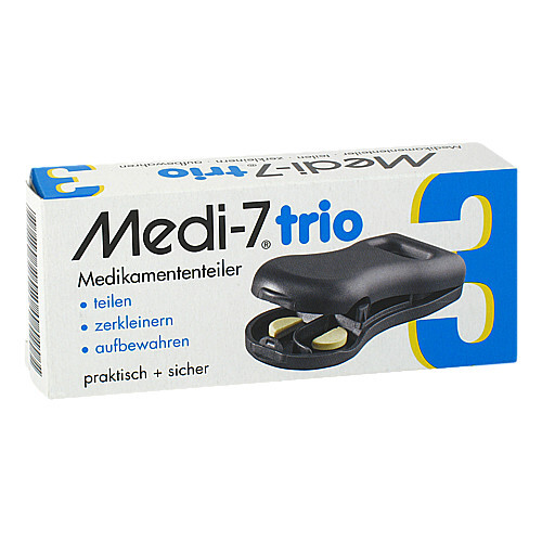 Medi 7 trio Tablettenteiler grau - 1
