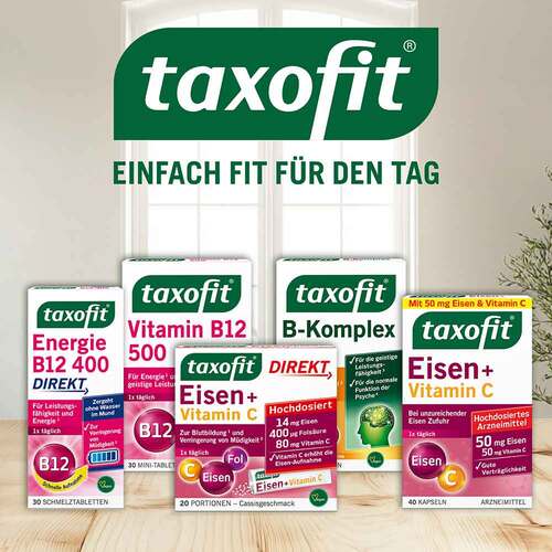 Taxofit Energie B12 500 + D3 + C Direkt Granulat - 7