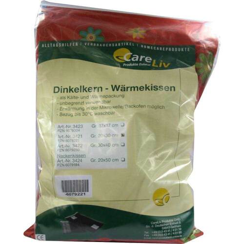 Dinkelkern W&auml;rmekissen mit Bezug 20x30cm - 1