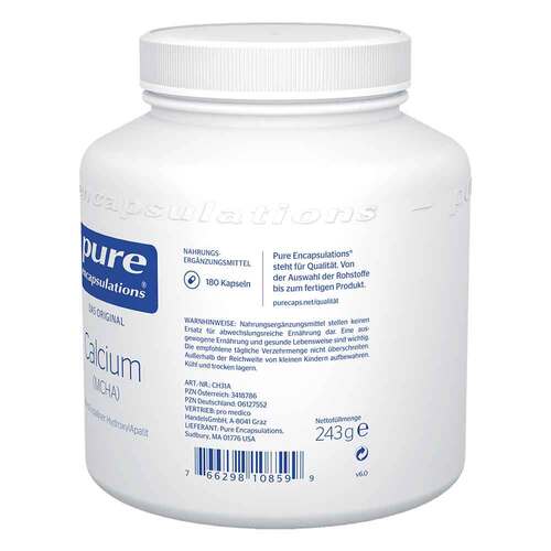 Pure Encapsulations Calcium MCHA Kapseln - 2