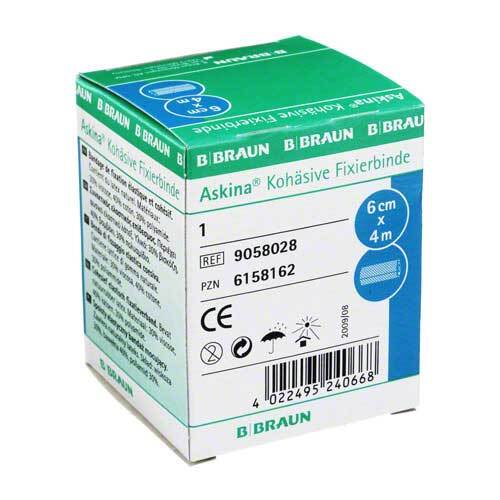 Askina Fixierbinde 4mx6cm koh&auml;siv - 1