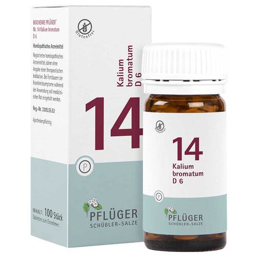 Biochemie Pfl&uuml;ger 14 Kalium bromat.D 6 Tabletten - 1