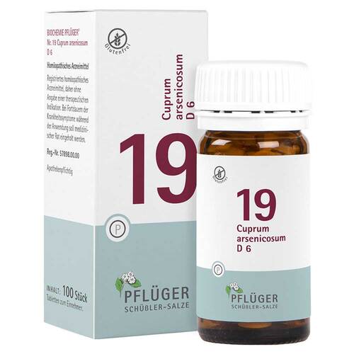 Biochemie Pfl&uuml;ger 19 Cuprum arsenic.D 6 Tabletten - 1