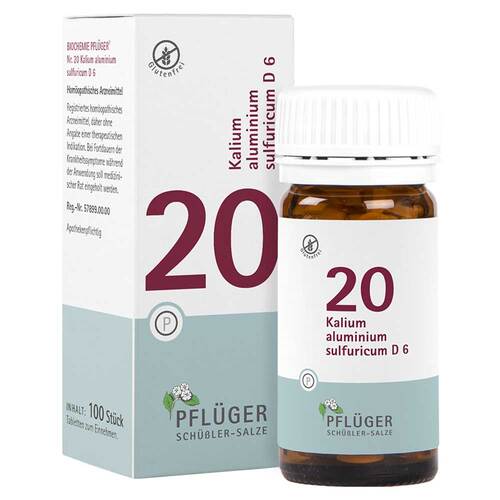 Biochemie Pfl&uuml;ger 20 Kalium aluminium sulfuricum D 6 Tabletten - 1