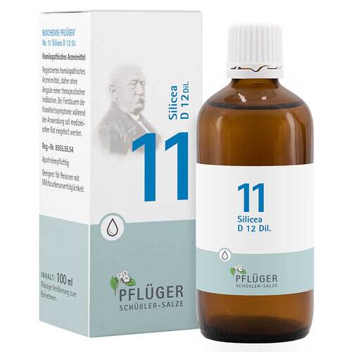 Biochemie Pfl&uuml;ger 11 Silicea D 12 Tropfen - 1