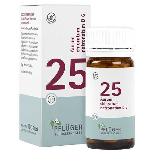 Biochemie Pfl&uuml;ger 25 Aurum chloratum Natrium D 6 Tabletten - 1