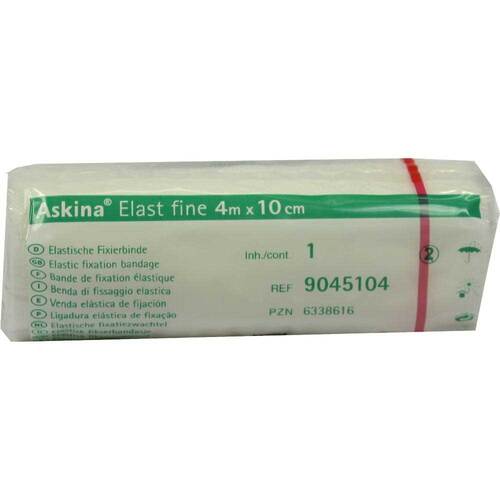 Askina Elast Fine Binde 4mx10cm cellophaniert - 1