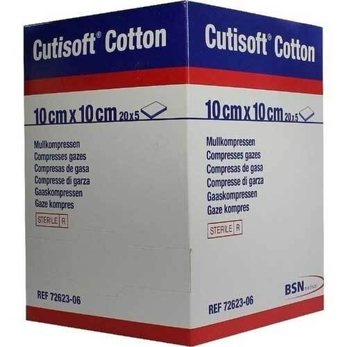 Cutisoft Cotton Kompresse 10x10cm 12fach - 1