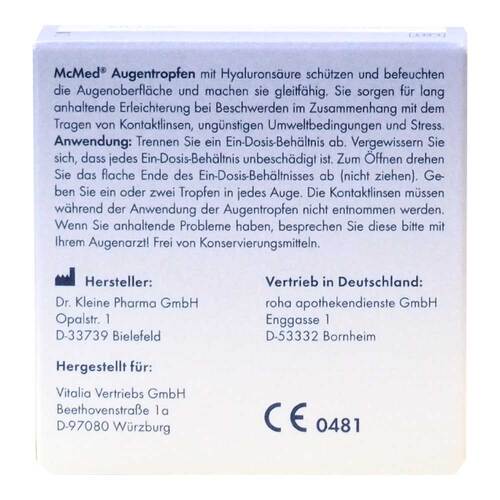 Mcmed Augentropfen Einzeldosispipetten - 2
