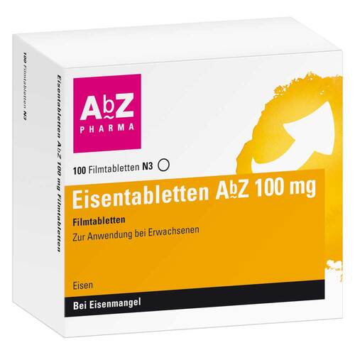 Eisentabletten AbZ 100 mg Filmtabletten - 1