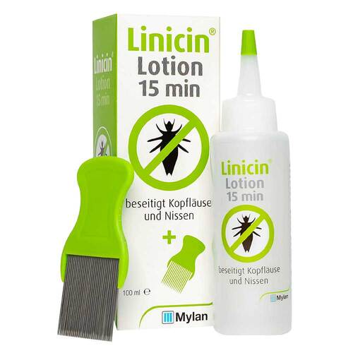 Linicin® Lotion 15 min mit L&auml;usekamm - 1