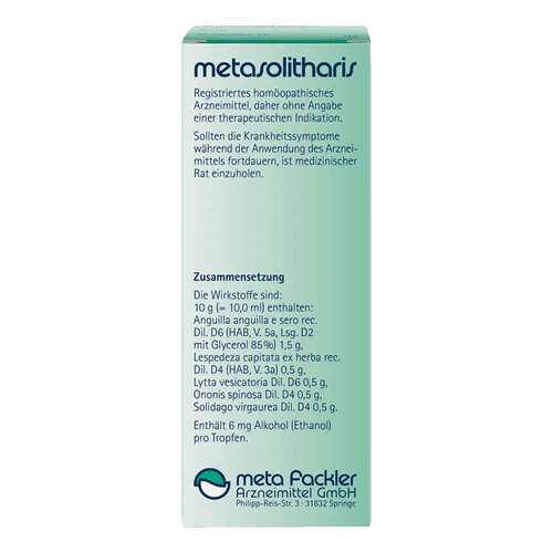 Metasolitharis Tropfen zum Einnehmen - 2