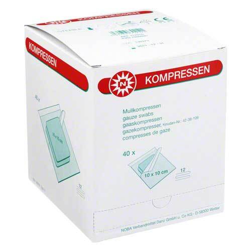 Mullkompressen 10x10cm 12-fa - 1