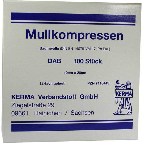 Mullkompressen 10x20 cm unsteril 12-fach BW - 1