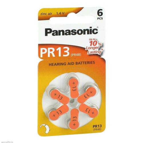 Batterien für Hörgeräte Panasonic PR 13 bei Pharmeo