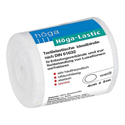 H&ouml;ga Lastic Idealbinde 4cmx5m mit Cellophan - 1